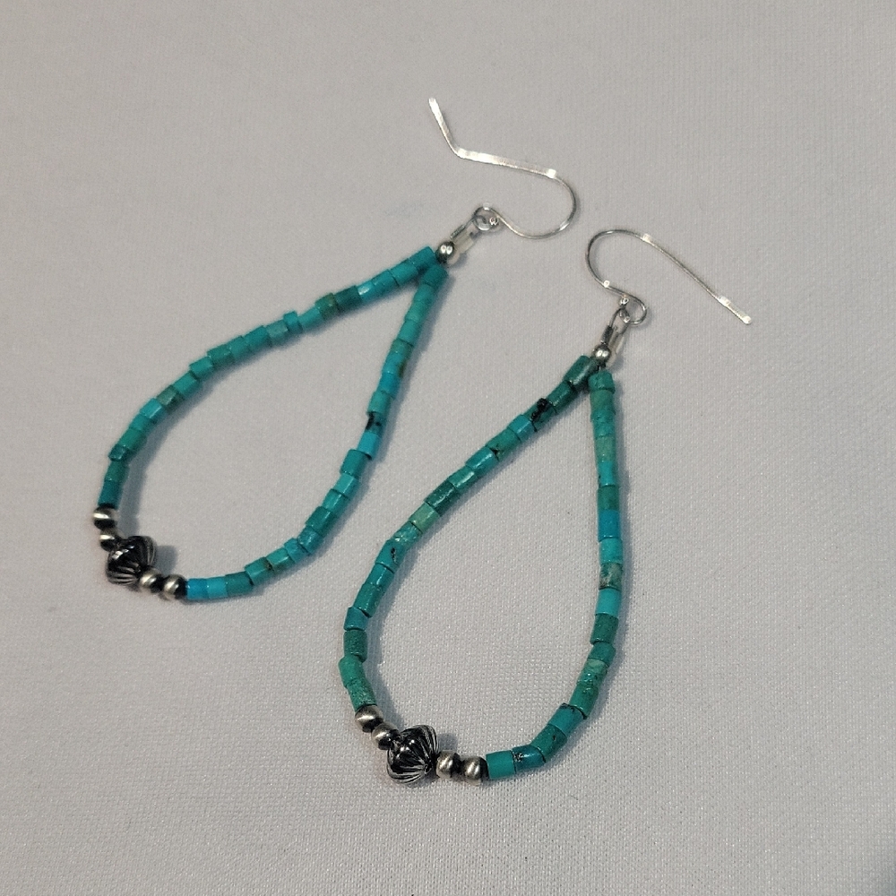 Turquoise Beaded Earrings